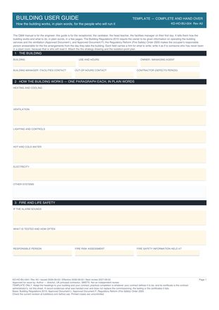Building User Guide preview
