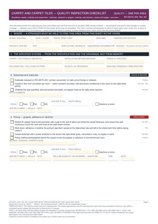 Carpet and Carpet Tiles — Quality Inspection Checklist preview