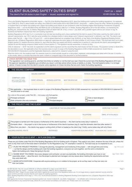 Client Building Safety Duties Brief preview