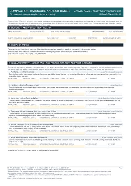 Compaction, Hardcore and Sub-Bases preview