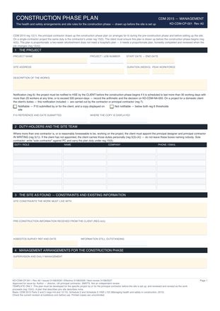 Construction Phase Plan preview