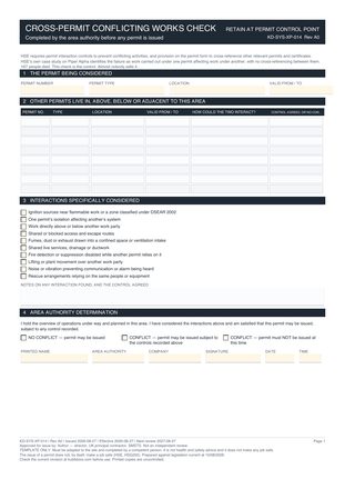 Cross-Permit Conflicting Works Check preview