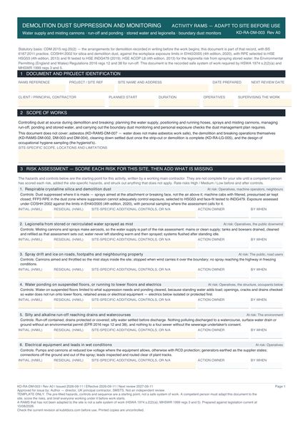 Demolition Dust Suppression and Monitoring preview