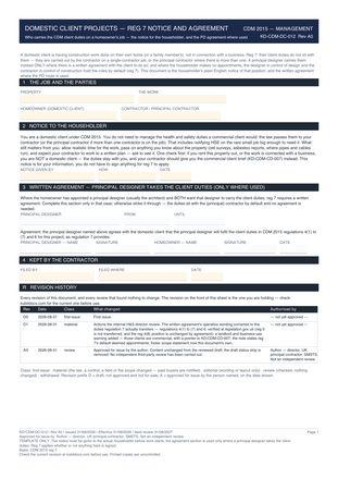 Domestic Client Projects — Reg 7 Notice and Agreement preview