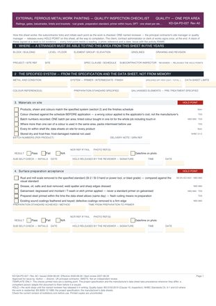 External Ferrous Metalwork Painting — Quality Inspection Checklist preview