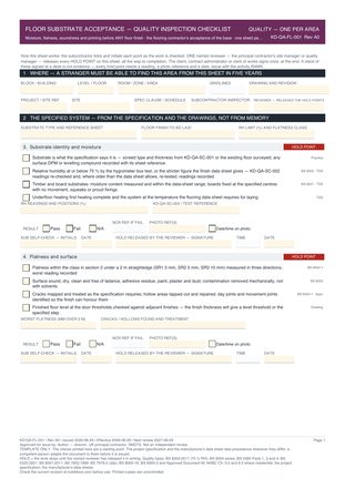 Floor Substrate Acceptance — Quality Inspection Checklist preview