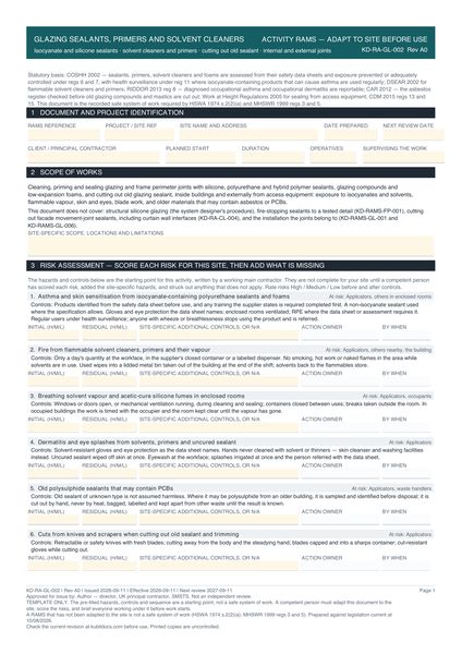 Glazing Sealants, Primers and Solvent Cleaners preview