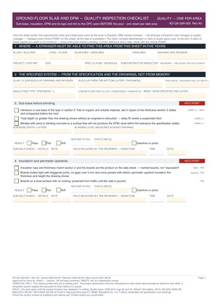 Ground-Floor Slab and DPM — Quality Inspection Checklist preview
