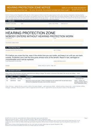 Hearing Protection Zone Notice preview