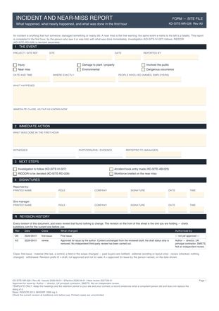 Incident and Near-Miss Report preview