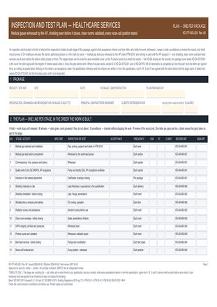 Inspection and Test Plan — Healthcare Services preview