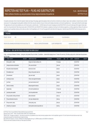 Inspection and Test Plan — Piling and Substructure preview