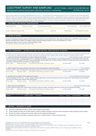 Lead Paint Survey and Sampling preview