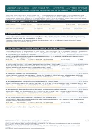 Legionella Control Works — Outlet Flushing, TMV Servicing and Tank Cleaning preview