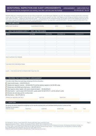 Monitoring, Inspection and Audit Arrangements preview