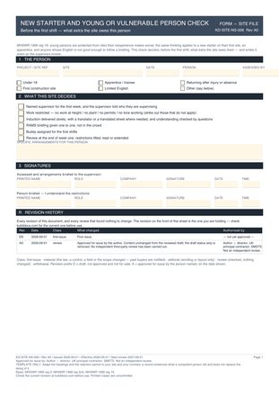 New Starter and Young or Vulnerable Person Check preview