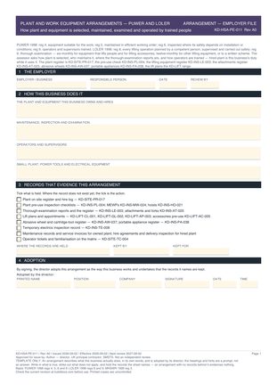 Plant and Work Equipment Arrangements — PUWER and LOLER preview