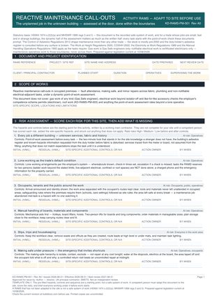 Reactive Maintenance Call-Outs preview
