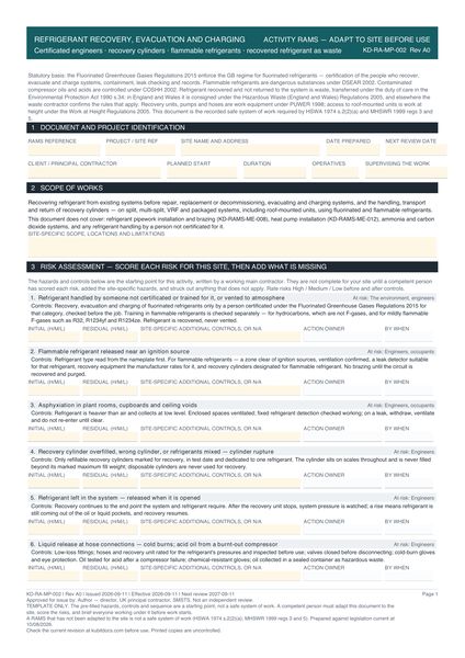 Refrigerant Recovery, Evacuation and Charging preview