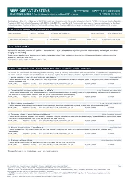 Refrigerant Systems preview