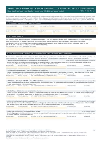 Signalling for Lifts and Plant Movements preview