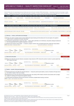 SIPs and CLT Panels — Quality Inspection Checklist preview