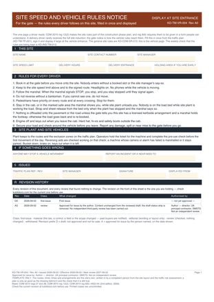 Site Speed and Vehicle Rules Notice preview