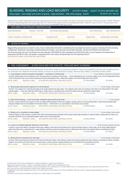 Slinging, Rigging and Load Security preview