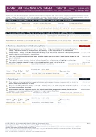 Sound Test Readiness and Result — Record preview