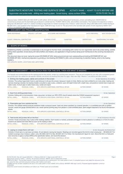 Substrate Moisture Testing and Surface DPMs preview