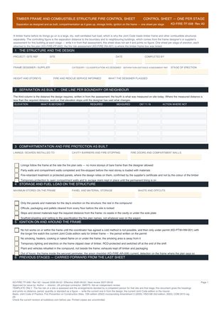 Timber Frame and Combustible Structure Fire Control Sheet preview