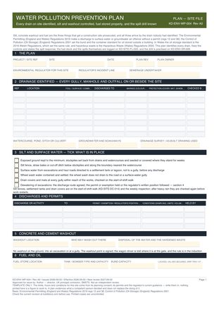 Water Pollution Prevention Plan preview