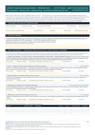 Works to Existing Shielded Rooms — Openings, Services and Reinstatement preview